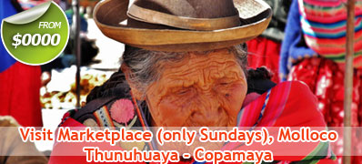 Visit Marketplace (only Sundays), Molloco - Thunuhuaya - Copamaya